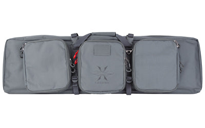 Legend Chimera Tactical 2-Rifle Case with Padded Divider and Pistol Holster, Stealth Gray CMA400-SG