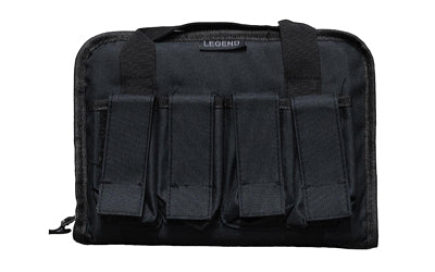 Legend Pegasus Tactical Pistol Case, Black, Polyester Construction, 12.5x8 in., PEG100-BK