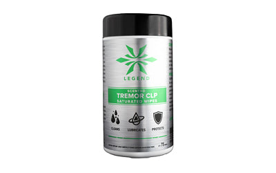 Legend Outdoor Gear Tremor CLP Pre-Saturated Cleaning Wipes, Scented, 75 Count TRMR-SW-75