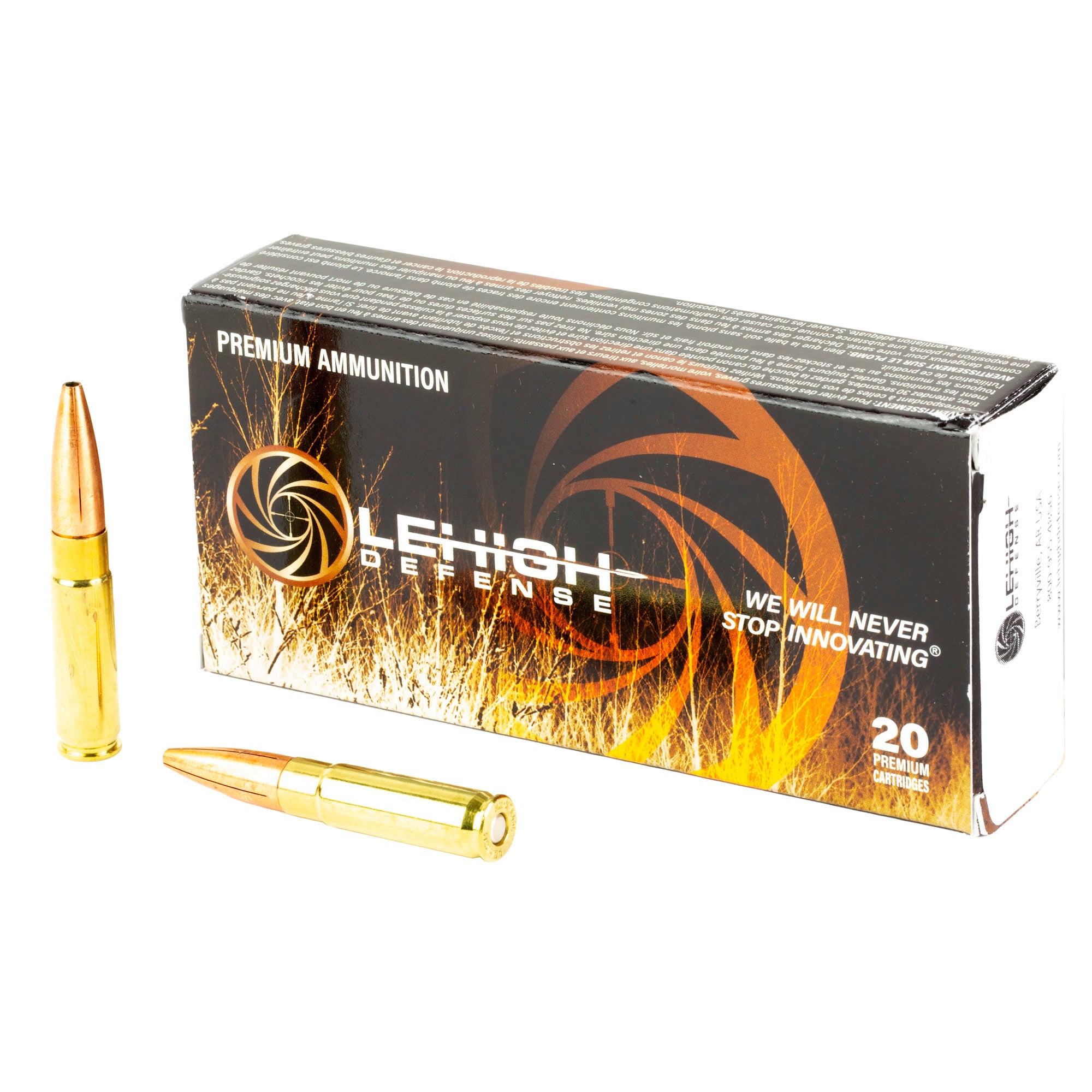 Lehigh Defense Maximum Expansion .300 AAC Blackout 194 grain Boat Tail Hollow Point ammunition