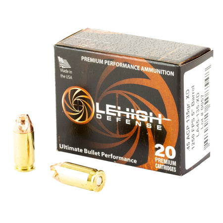 Lehigh Defense Xtreme Defense Fluid Transfer Monolithic 135 Grain .45 ACP/Auto 1250 fps