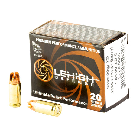 Lehigh Defense Xtreme Defense Fluid Transfer Monolithic 90 Grain 9mm Luger/Parabellum 1300 fps