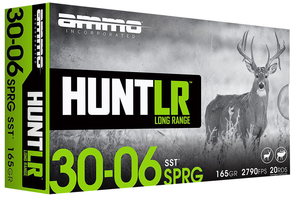 Ammo Inc 3006165SSTA20 Hunt Long Range 30-06Springfield 165gr Super Shock Tip 2960 FPS