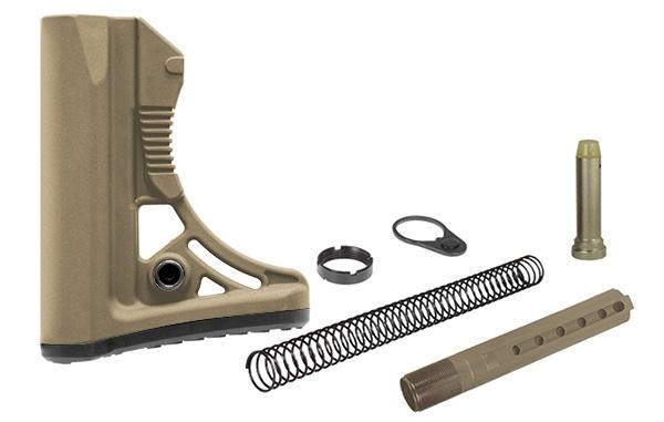 UTG PRO Ops Ready S3 Mil-spec AR-15 Stock Kit Flat Dark Earth