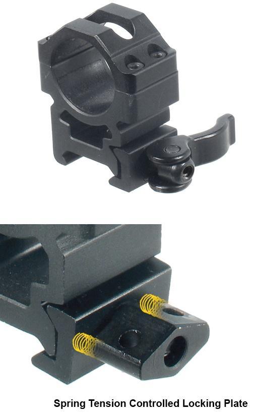 UTG 2-Piece LE Grade Medium Profile Picatinny Rings 1" 22mm Width