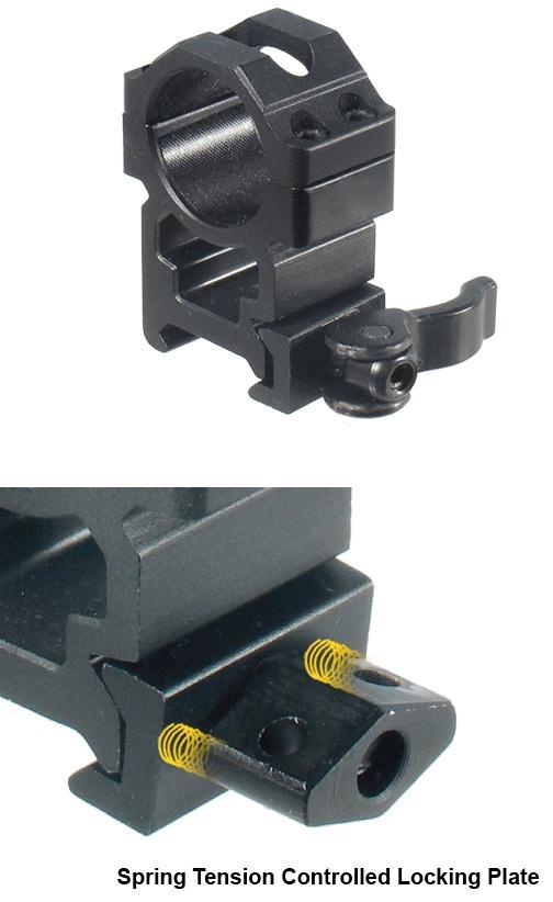 UTG 2-Piece LE Grade High Profile Picatinny Rings 1" 22mm Width