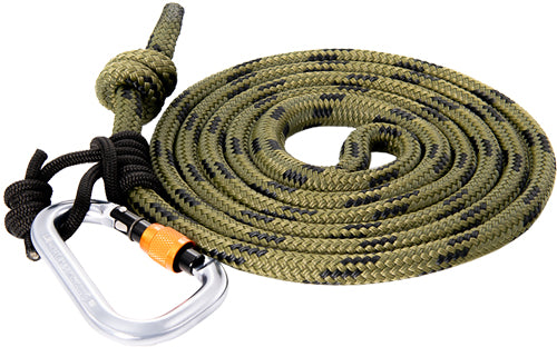 Tethrd 11mm Tree Stand Lineman Belt with Prusik Cord and 2 Carabiners