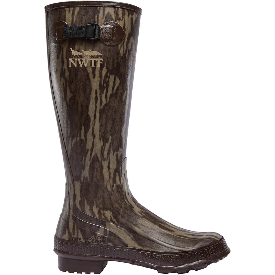 LaCrosse Grange NWTF 18" Rubber Boot Mossy Oak Original Bottomland Size 8