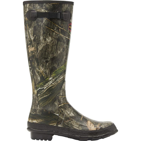 LaCrosse Grange 18" Waterproof Rubber Boot Mossy Oak Country DNA Size 12
