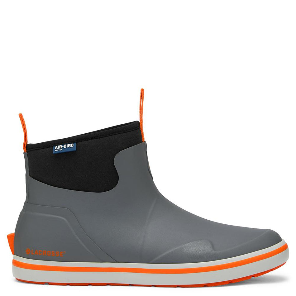 LaCrosse Alpha Deck 6" Men's Outdoor Boot Grey/Orange Size 8