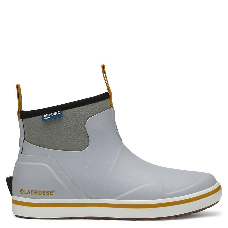 LaCrosse Women's Alpha Deck Slip-Resistant Boot 6" Wild Dove Grey Size 8