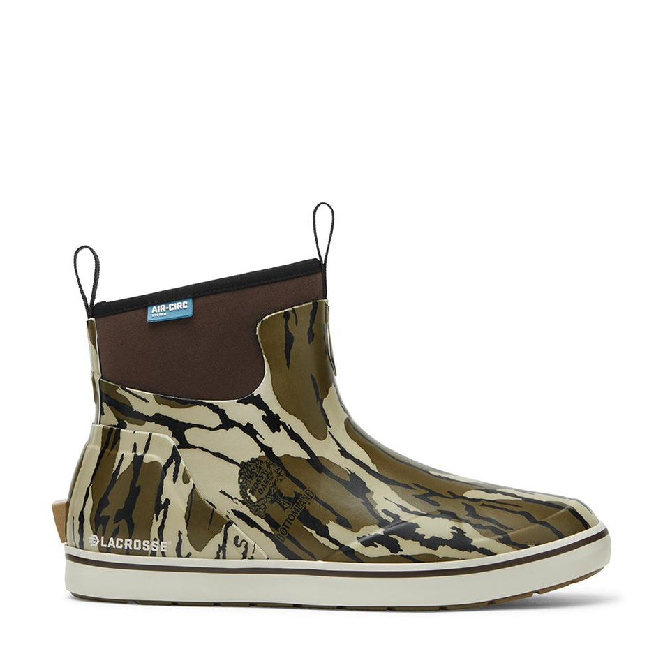 LaCrosse Alpha Deck Boot Men's 6in Mossy Oak Bottomland Outdoor Size 10