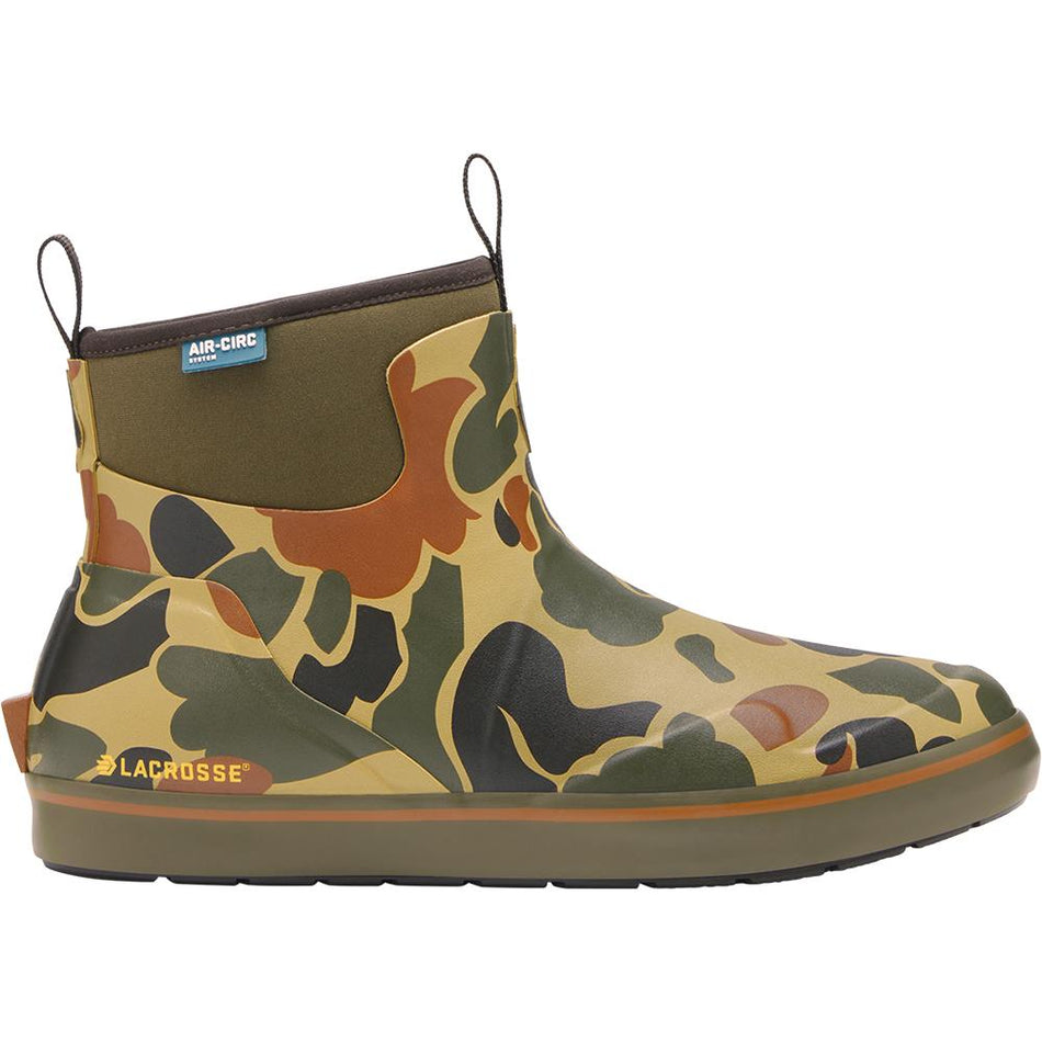 LaCrosse Alpha Deck Hardwoods Duck Camo 6'' Men's Slip-Resistant Boot Size 11.5M