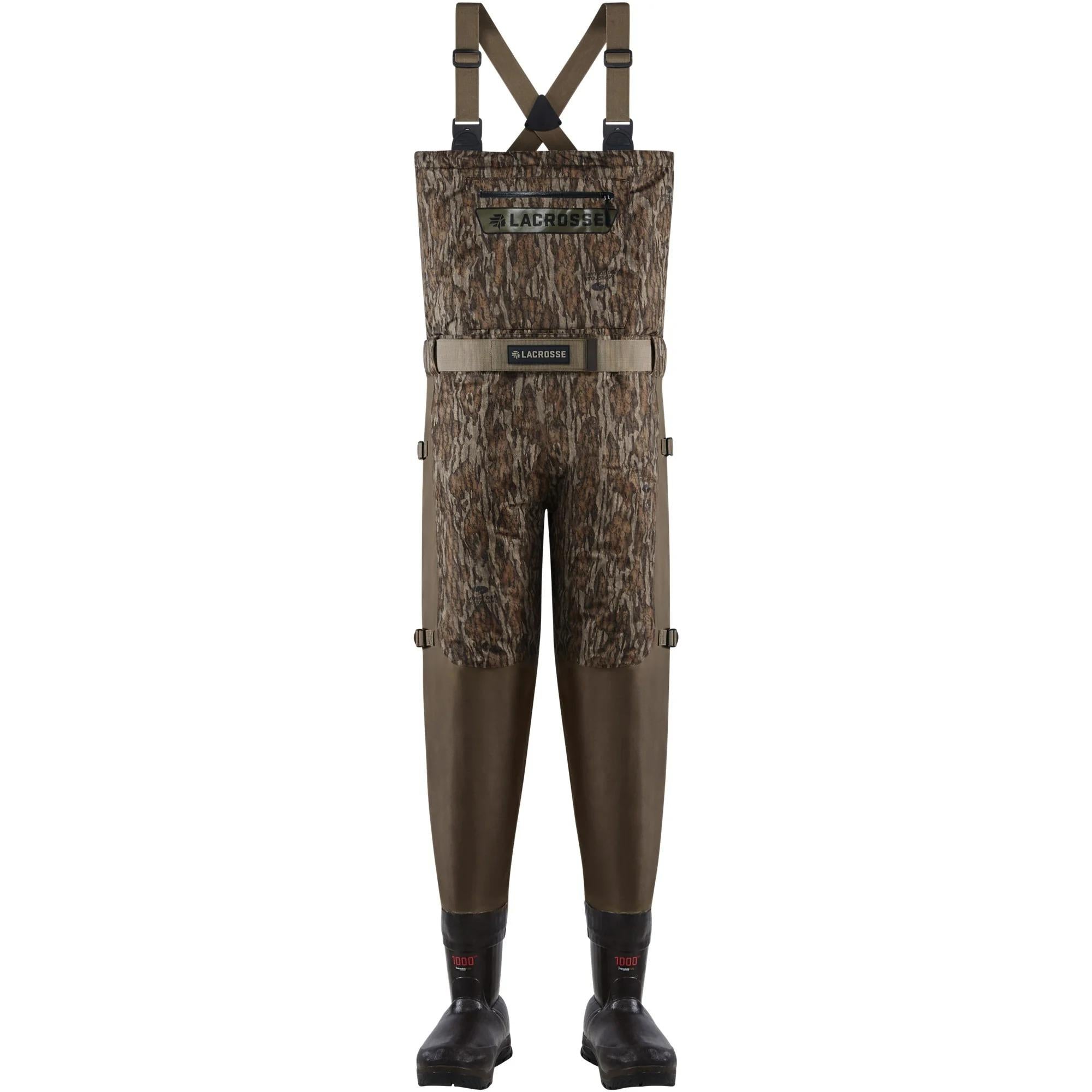 LaCrosse Alpha Swampfox 1000G Insulated Breathable Waders Mossy Oak Bottomland Size 8