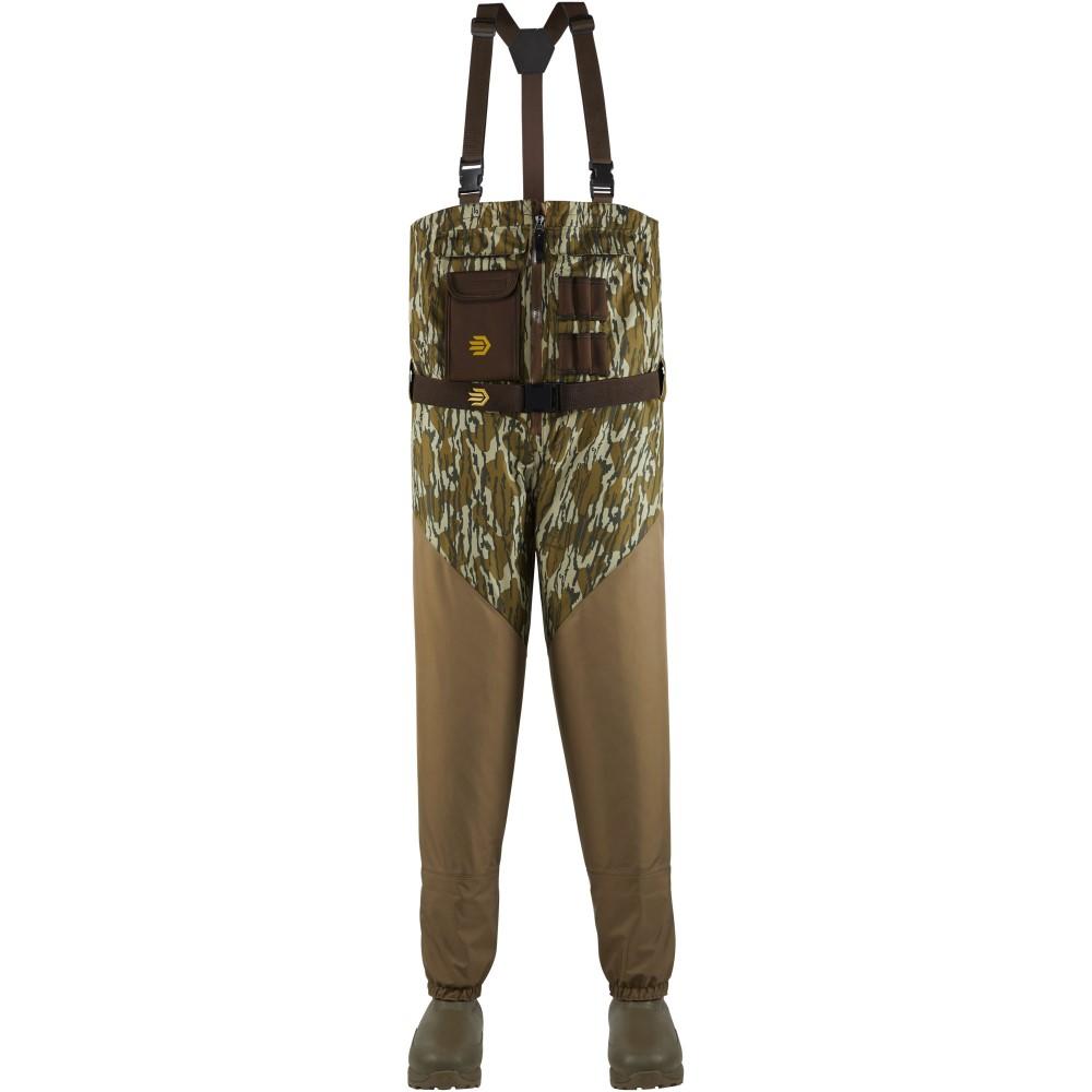 LaCrosse Alpha Agility Select Mossy Oak Bottomland Front Zip Hunting Waders Size 10