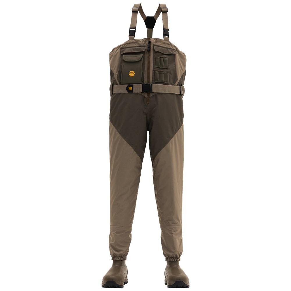 LaCrosse Alpha Agility Select 1600G Insulated Brown Zip Chest Waders Size 9