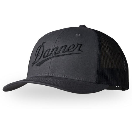 Danner Black Snapback Embroidered Trucker Hat