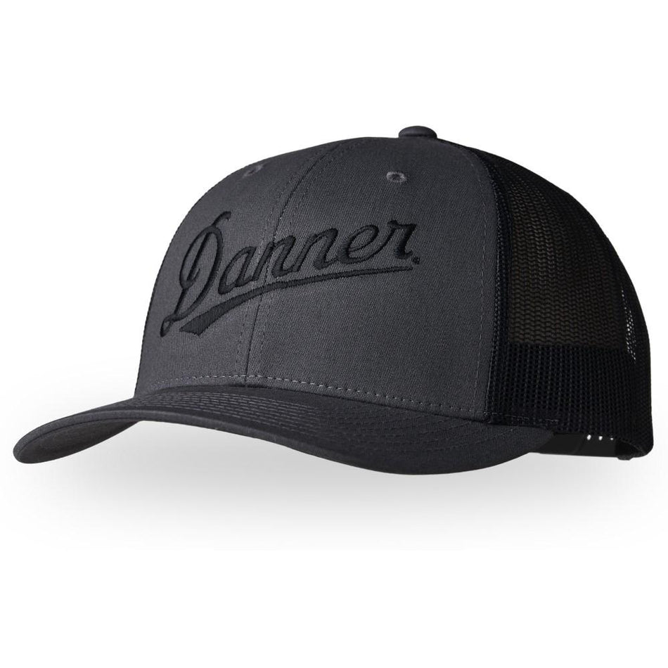 Danner Black Snapback Embroidered Trucker Hat