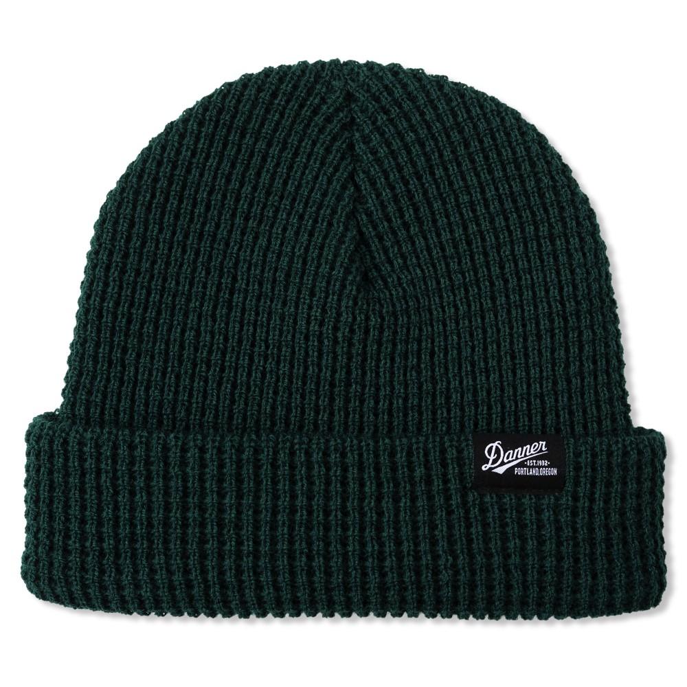 Danner Hunter Green Classic Knit Beanie Hat Adjustable Cuff