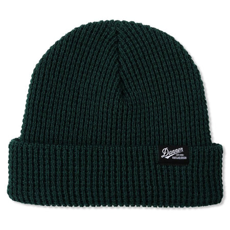 Danner Hunter Green Classic Knit Beanie Hat Adjustable Cuff