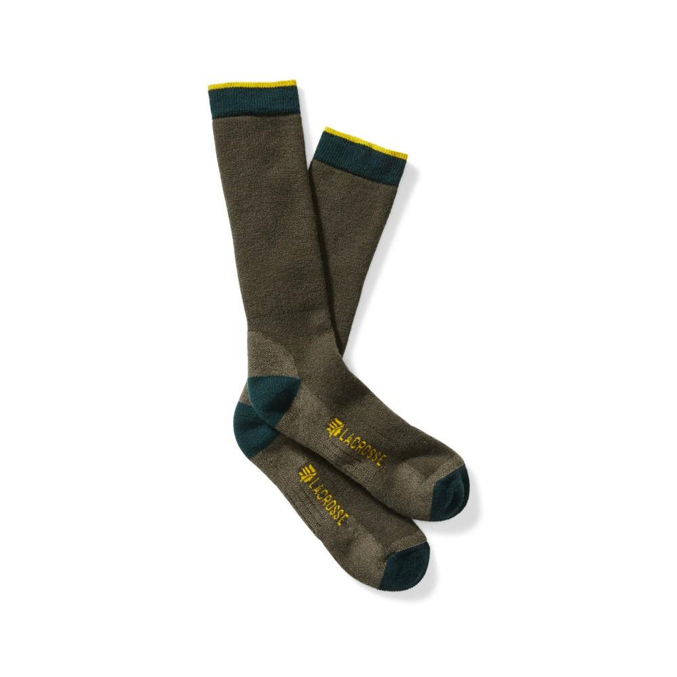 LaCrosse Merino Wool Midweight Crew Sock Men's M - OD Green