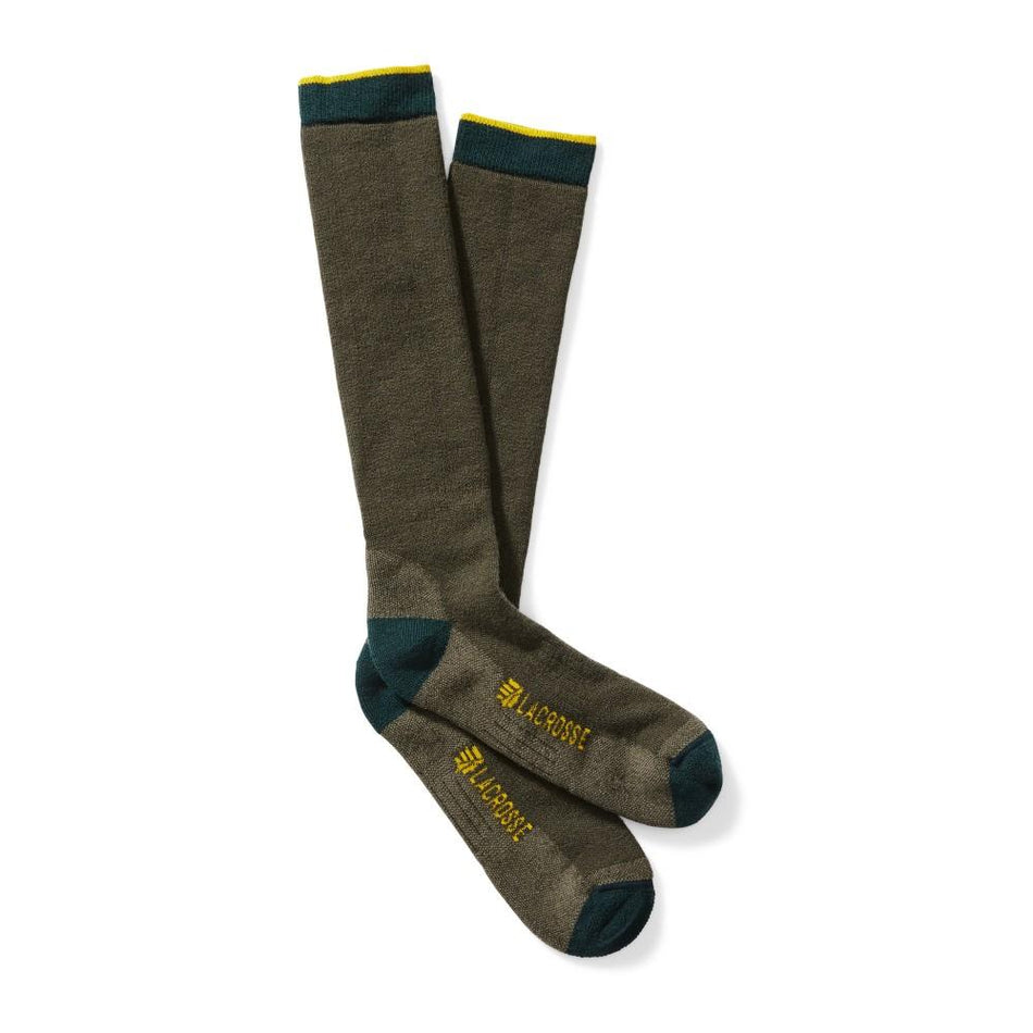 LaCrosse Men's OD Green Merino Midweight Over-the-Calf Sock XL