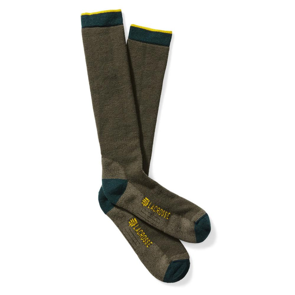 LaCrosse Merino Wool Midweight Boot Sock Men's OD Green Large