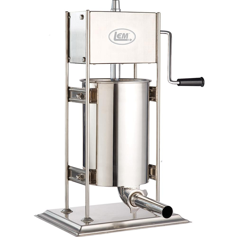 LEM Big Bite Dual Gear 25 lb Vertical Sausage Stuffer with 4 Tubes