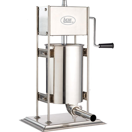 LEM Big Bite Dual Gear 25 lb Vertical Sausage Stuffer with 4 Tubes