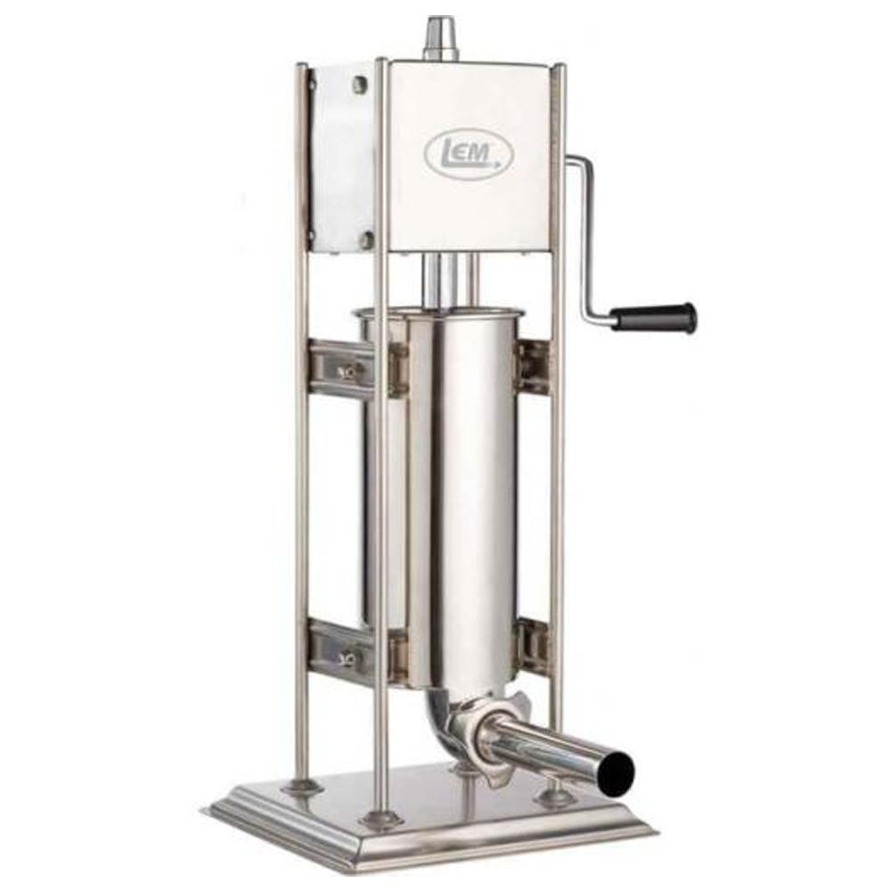 LEM Big Bite Dual Gear 10 lb Vertical Sausage Stuffer with 4 Tubes