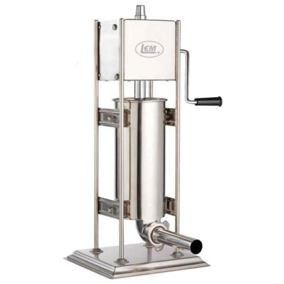 LEM Big Bite Dual Gear 10 lb Vertical Sausage Stuffer with 4 Tubes