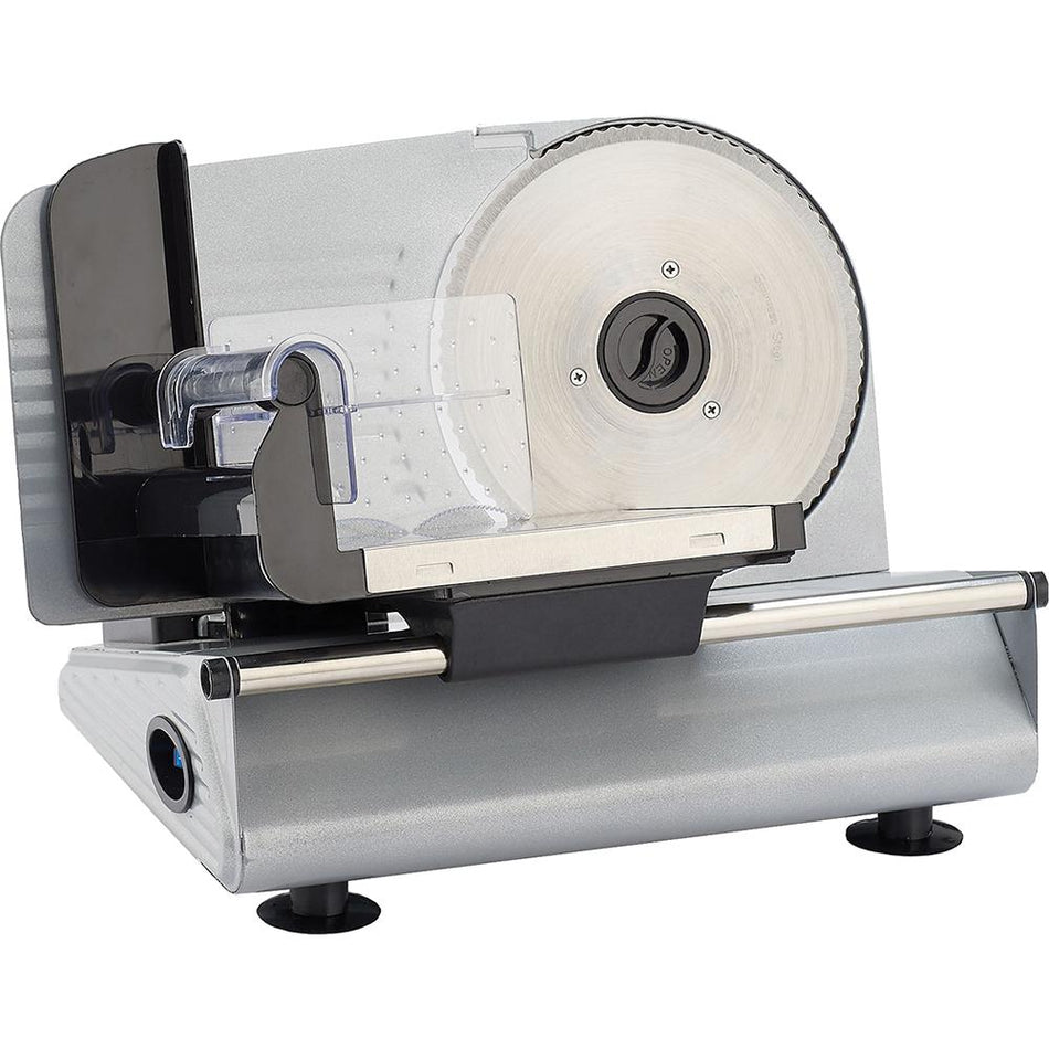 LEM Products 150W Belt Driven 7.5 Inch Meat Slicer with Stainless Serrated Blade and Food Tray