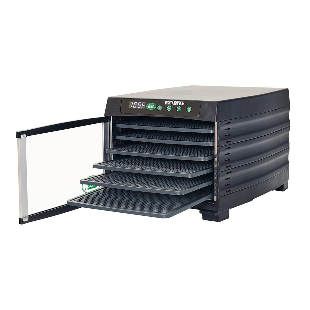 LEM MightyBite 800W 6-Tray Food Dehydrator with Timer