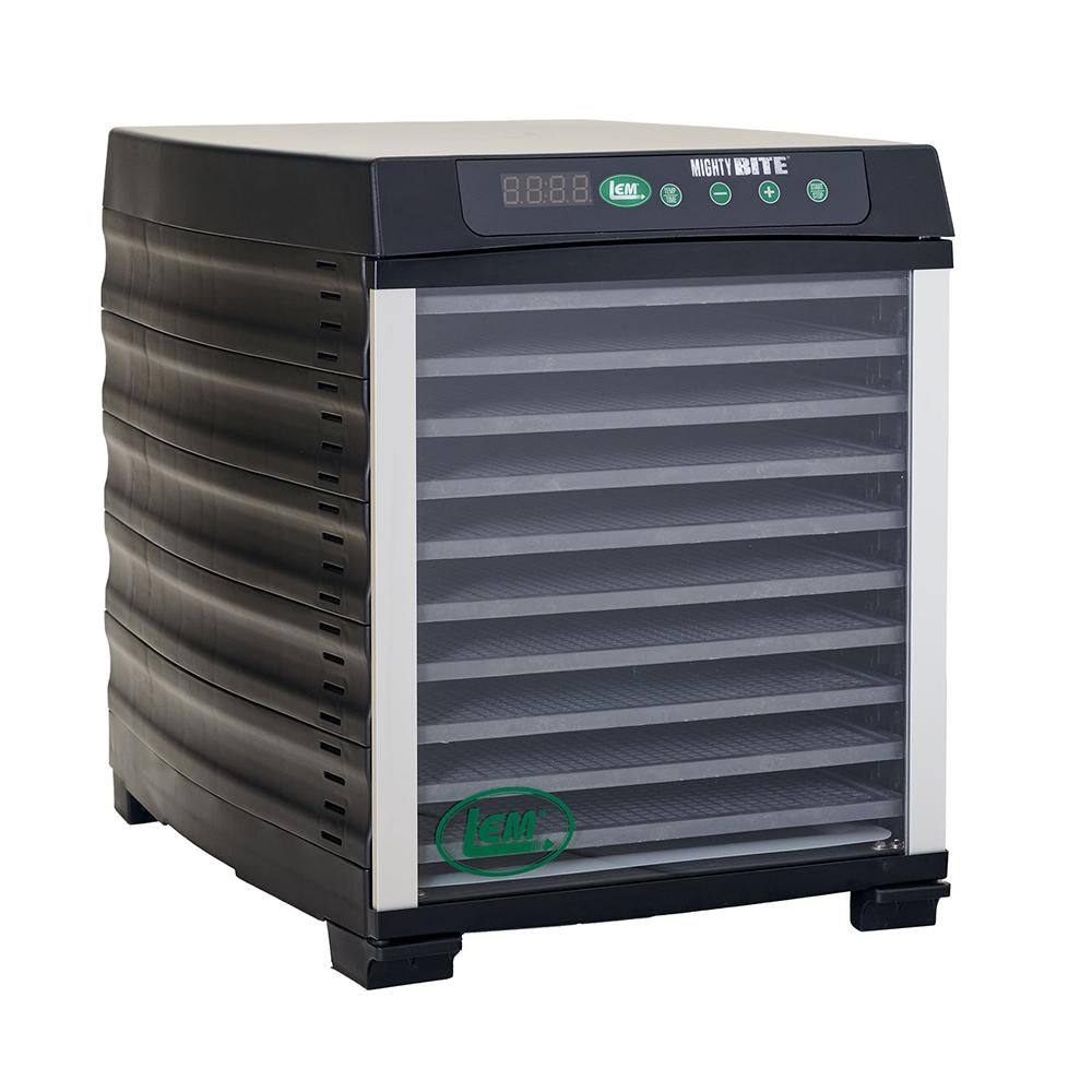 LEM MightyBite Compact 10-Tray Electric Food Dehydrator 800W