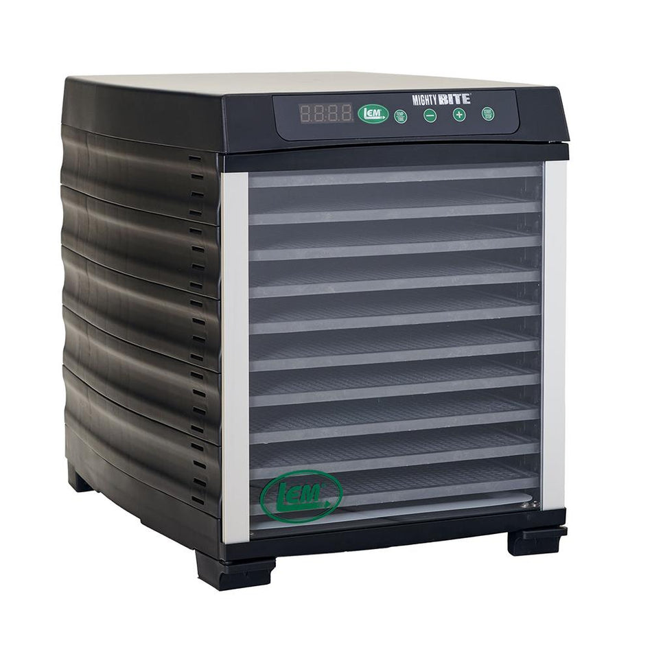 LEM MightyBite Compact 10-Tray Electric Food Dehydrator 800W