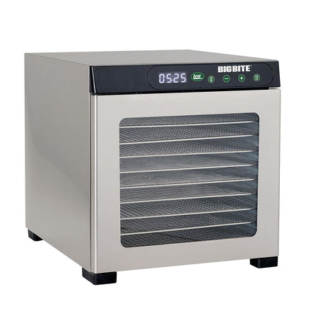 LEM BigBite 10-Tray Stainless Steel Jerky Dehydrator with 24-Hour Timer