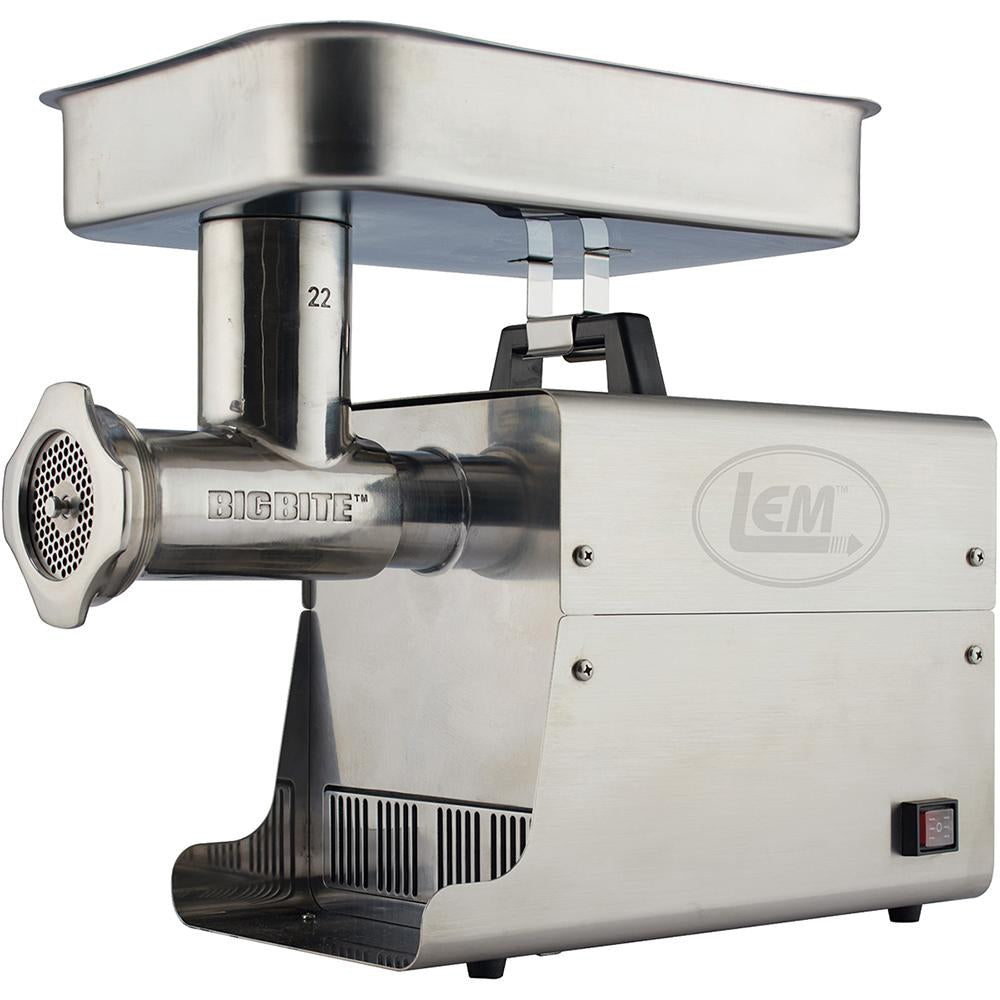 LEM #22 Big Bite 750-Watt Stainless Steel Electric Meat Grinder