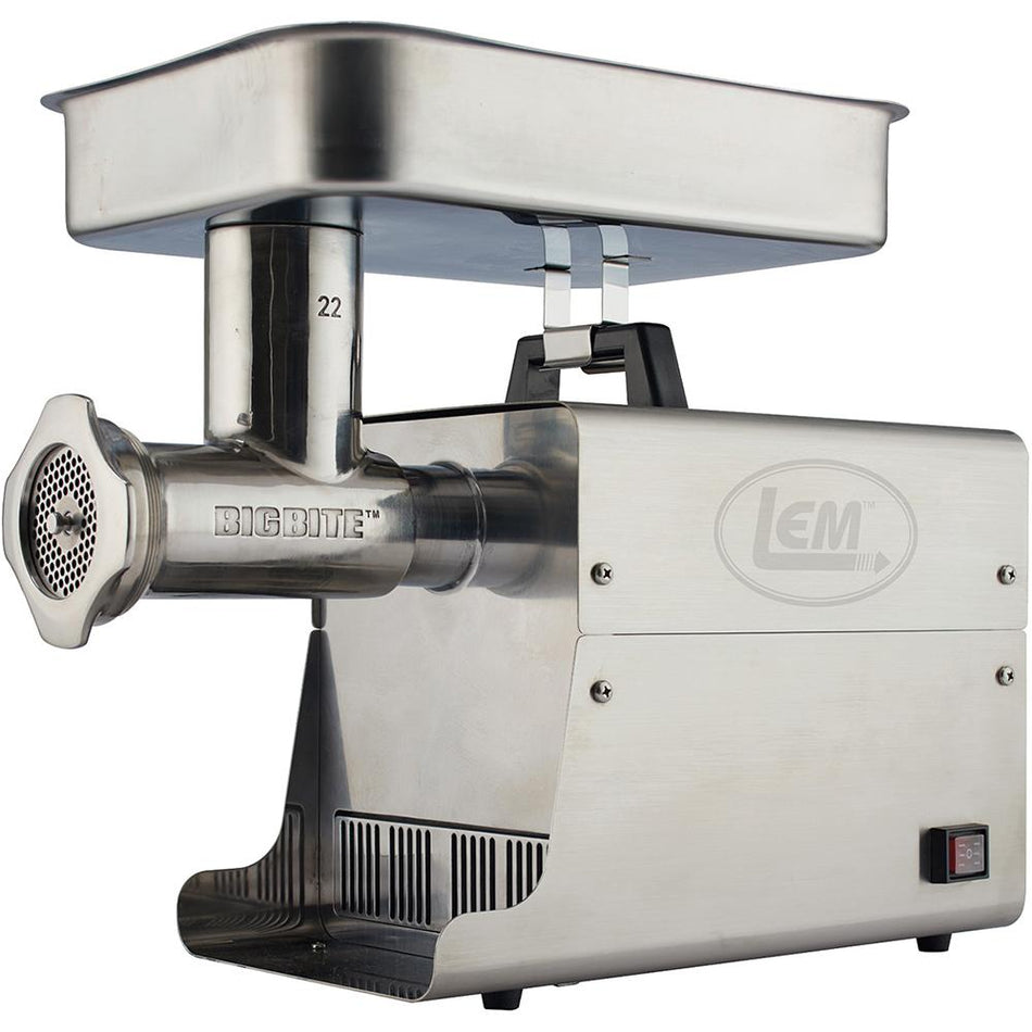 LEM #22 Big Bite 750-Watt Stainless Steel Electric Meat Grinder