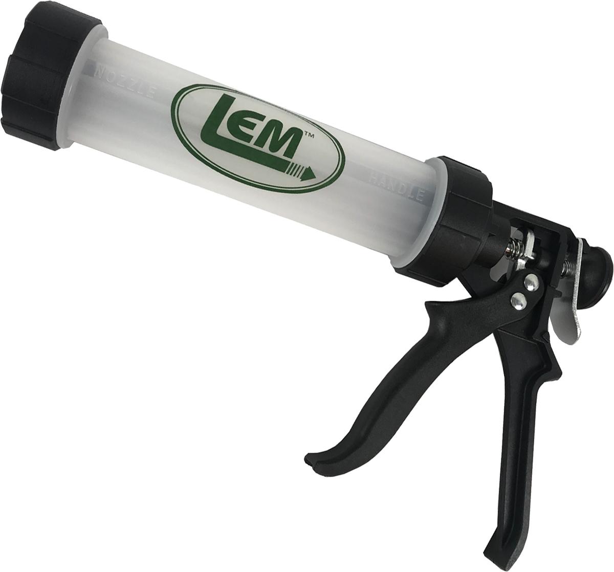 LEM Jerky Gun with Round and Flat Nozzles Plus Backwoods Seasoning Pack
