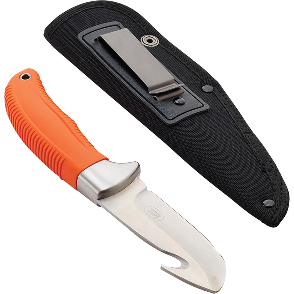 LEM Products Stainless Steel Field Dresser Knife with Sheath and Belt Clip