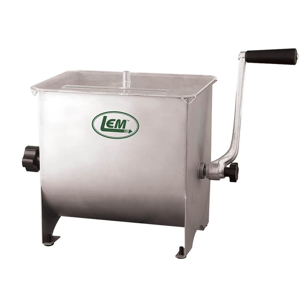 LEM MightyBite 20 lb. Hand-Crank Stainless Steel Meat Mixer