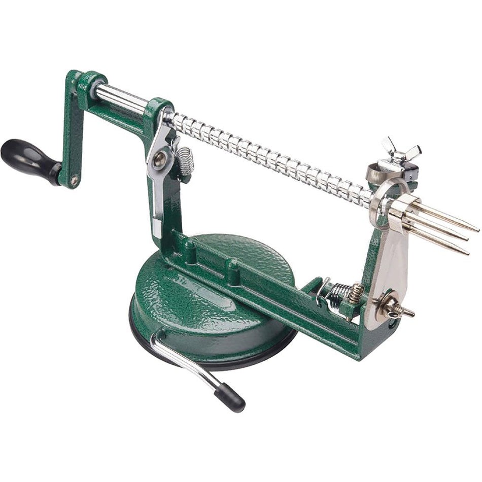 LEM Products Cast Aluminum Apple and Potato Peeler with Stainless Steel Blade
