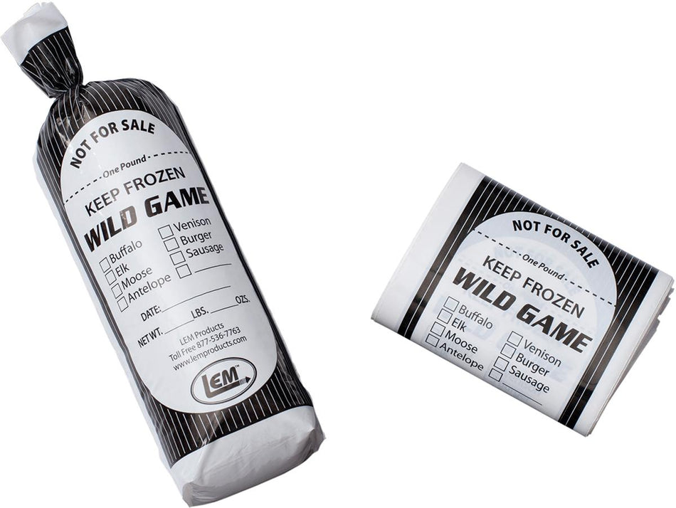 LEM 1 lb Wild Game Freezer Bags Poly 25 Count Pack