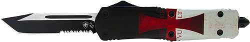 Templar Large OTF Templar Flag 3.5" Black Serrated Tanto Knife