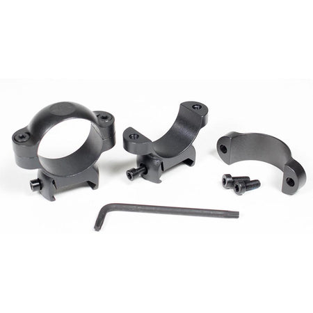 Leupold LRW 2-Piece Strike Forged Cross-Slot Scope Rings 1" High Matte