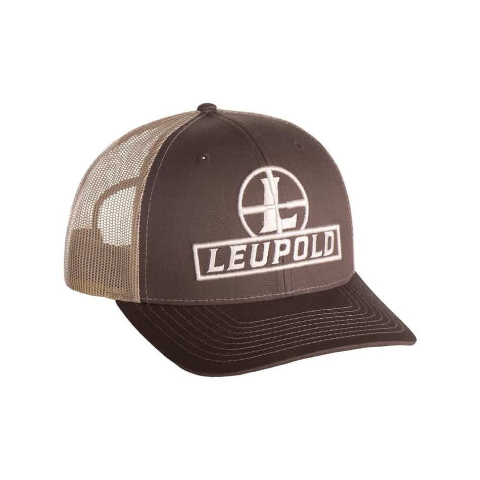 Leupold Brown/Khaki Reticle Pre-Curved Trucker Hat