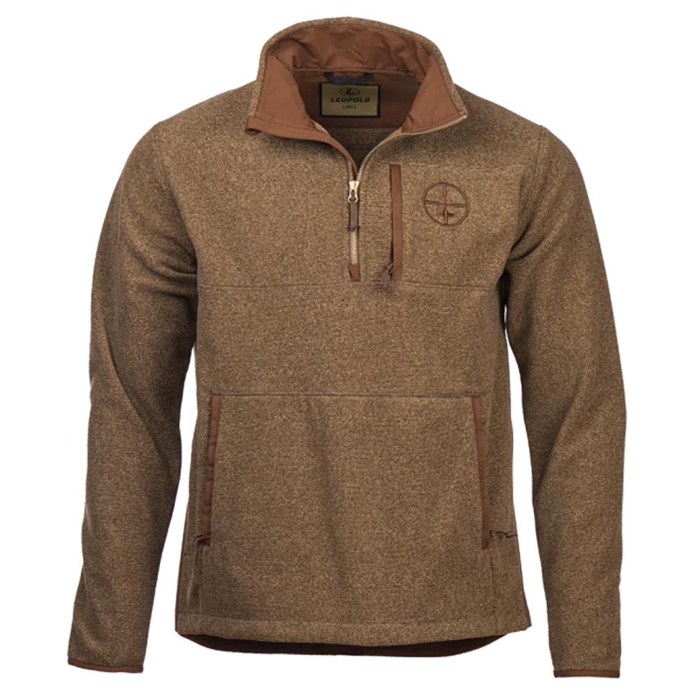 Leupold Make Ready Shooter's 1/4 Zip Fleece Jacket Bone Brown 2XL
