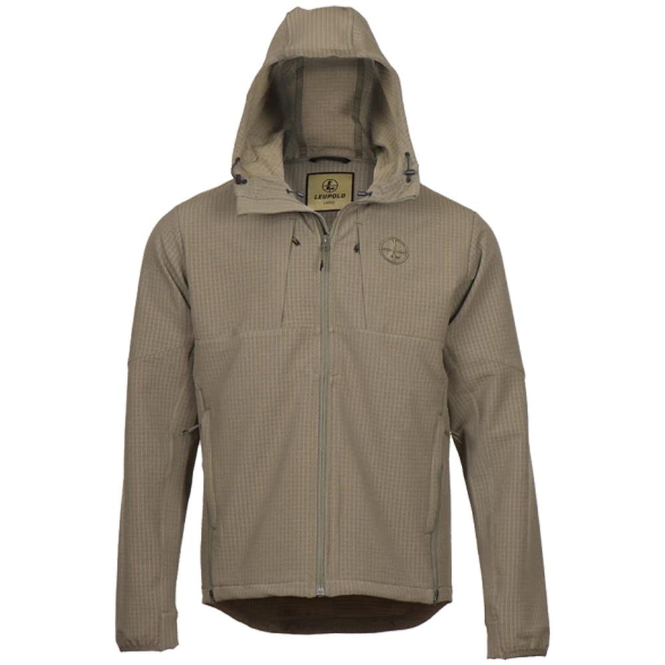 Leupold Frost Trail 2XL Ash Green Water-Resistant Softshell Jacket with Adjustable Hood
