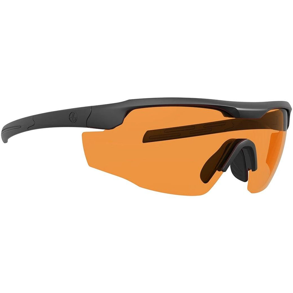 Leupold Sentinel Shooting Glasses Matte Black Orange Laser Safe Lens