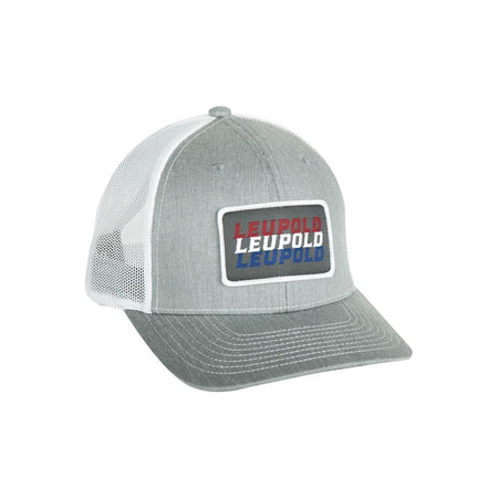 Leupold Patriot Heather Grey/White Snapback Trucker Hat
